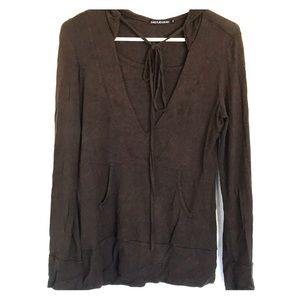 Brown Maternity / Nursing shirt